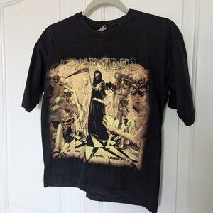 Iron Maiden Dance of Death black Tshirt, early 00's double sided metal band